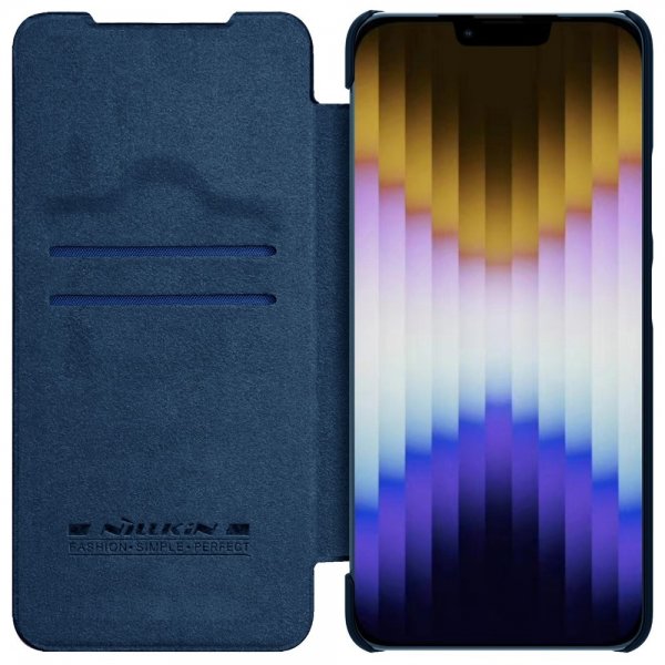 Nillkin iPhone 14 Plus Fodral Qin Pro Series Blå