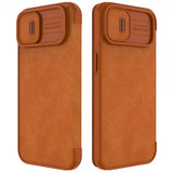 Nillkin iPhone 14 Plus Fodral Qin Pro Series Brun
