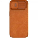 Nillkin iPhone 14 Plus Fodral Qin Pro Series Brun
