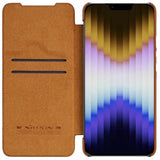 Nillkin iPhone 14 Plus Fodral Qin Pro Series Brun
