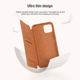 Nillkin iPhone 14 Plus Fodral Qin Pro Series Brun