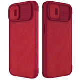 Nillkin iPhone 14 Plus Fodral Qin Pro Series Röd