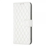 iPhone 14 Plus Fodral Rombmönster Vit