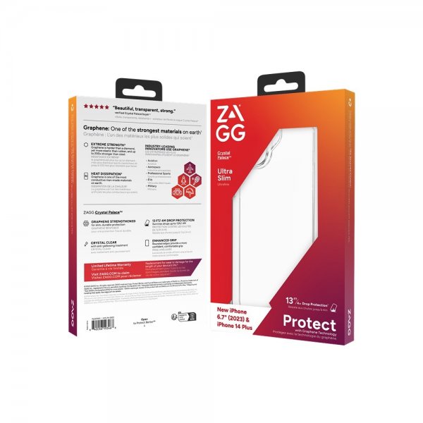 ZAGG iPhone 14 Plus/iPhone 15 Plus Skal Crystal Palace Transparent