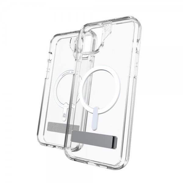 ZAGG iPhone 14 Plus/iPhone 15 Plus Skal Crystal Palace Snap Kickstand Clear