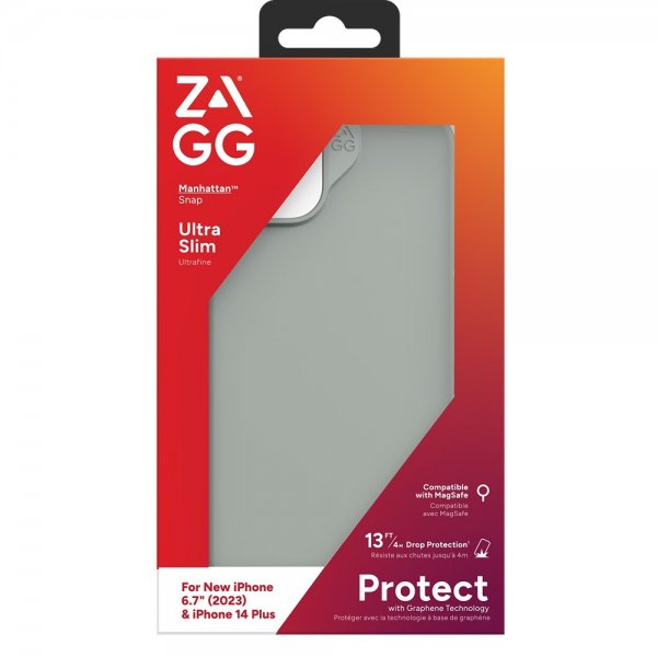 ZAGG iPhone 14 Plus/iPhone 15 Plus Skal Manhattan Snap Sage