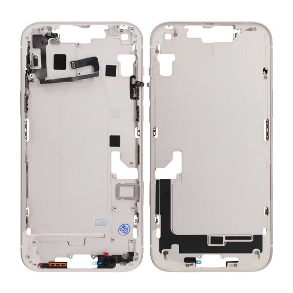 iPhone 14 Plus Mittenram med smådelar OEM - Vit