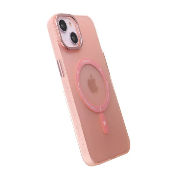 iPhone 14 Plus Skal Kamerasarg MagSafe Rosa