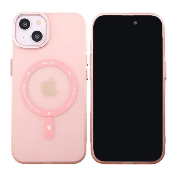 iPhone 14 Plus Skal Kamerasarg MagSafe Rosa
