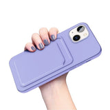 iPhone 14 Plus Skal Korthållare Lila