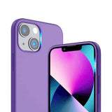 Rvelon iPhone 14 Plus Skal Silikon Lila