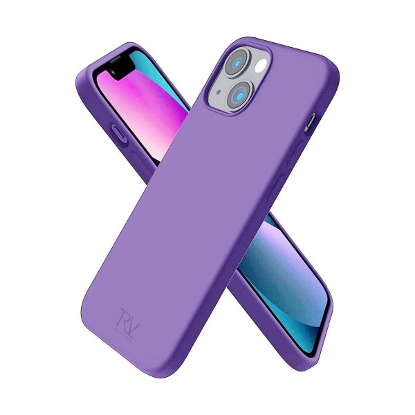 Rvelon iPhone 14 Plus Skal Silikon Lila