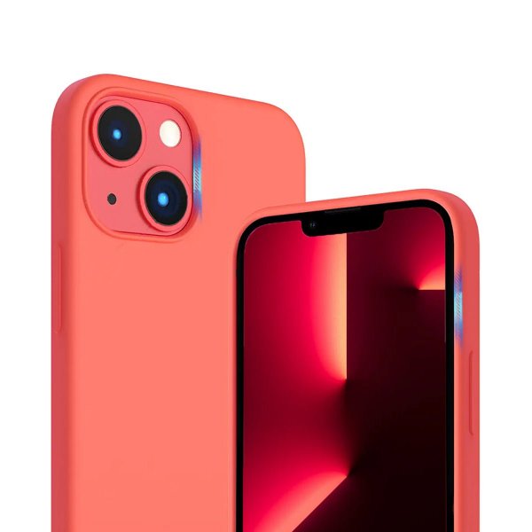 Rvelon iPhone 14 Plus Skal Silikon MagSafe Rosa