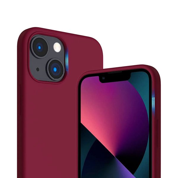 Rvelon iPhone 14 Plus Skal Silikon Röd