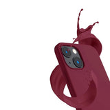 Rvelon iPhone 14 Plus Skal Silikon Röd