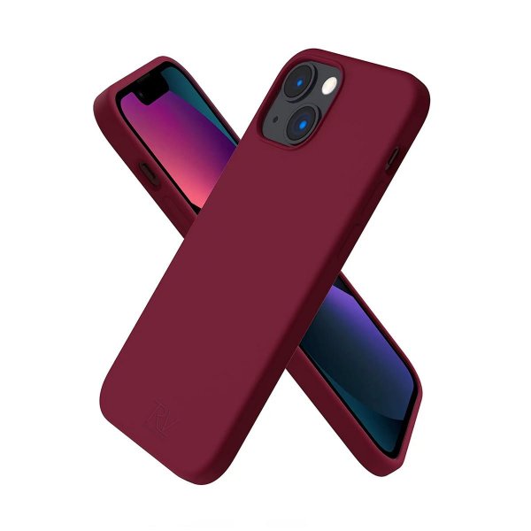 Rvelon iPhone 14 Plus Skal Silikon Röd