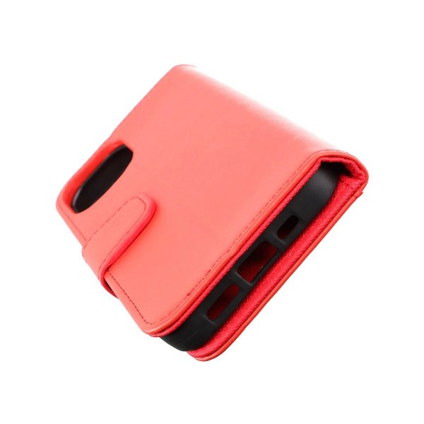 Rvelon iPhone 14 Plus Fodral Utfällbart Kortfack Röd