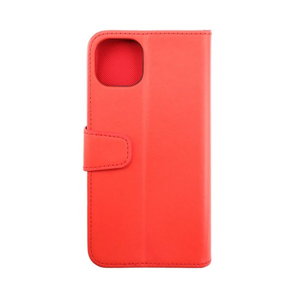 Rvelon iPhone 14 Plus Fodral Utfällbart Kortfack Röd