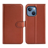 iPhone 14 Plus Fodral med Stativ Brun