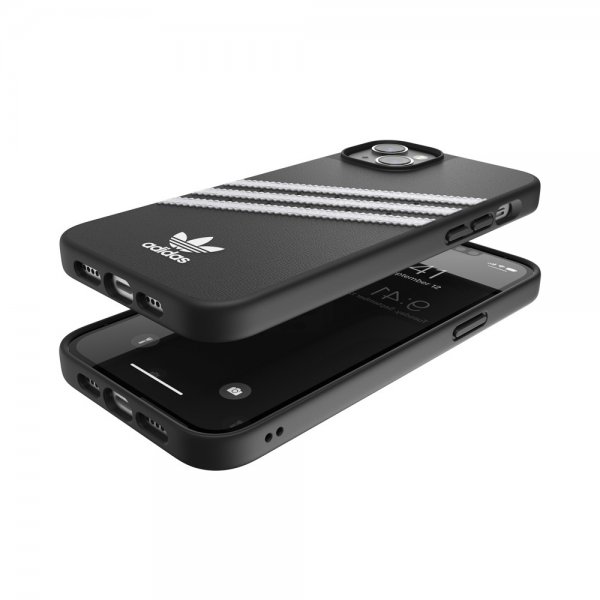 Adidas iPhone 14 Plus Skal 3 Stripes Snap Case Svart Vit