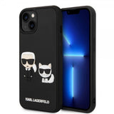 Karl Lagerfeld iPhone 14 Plus Skal 3D Rubber Karl & Choupette Svart
