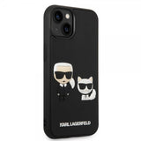 Karl Lagerfeld iPhone 14 Plus Skal 3D Rubber Karl & Choupette Svart