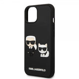 Karl Lagerfeld iPhone 14 Plus Skal 3D Rubber Karl & Choupette Svart