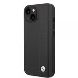 BMW iPhone 14 Plus Skal Big Logo Stripe Svart