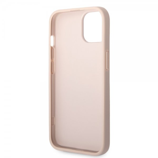 Guess iPhone 14 Plus Skal Big Metal Logo Rosa