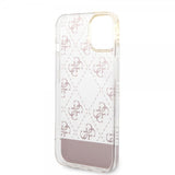 Guess iPhone 14 Plus Skal Bottom Stripe Script Logo Rosa