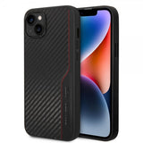 AMG iPhone 14 Plus Skal Carbon Effect Stamped Logo Svart