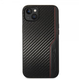 AMG iPhone 14 Plus Skal Carbon Effect Stamped Logo Svart