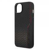 AMG iPhone 14 Plus Skal Carbon Effect Stamped Logo Svart