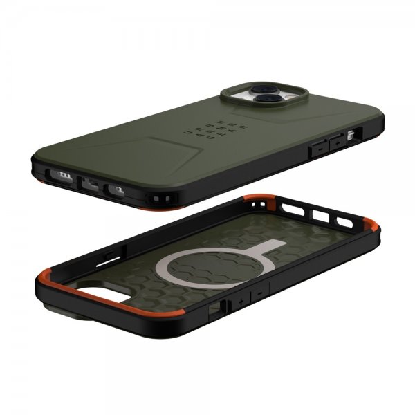 Urban Armor Gear (UAG) iPhone 14 Plus Skal Civilian MagSafe Olive