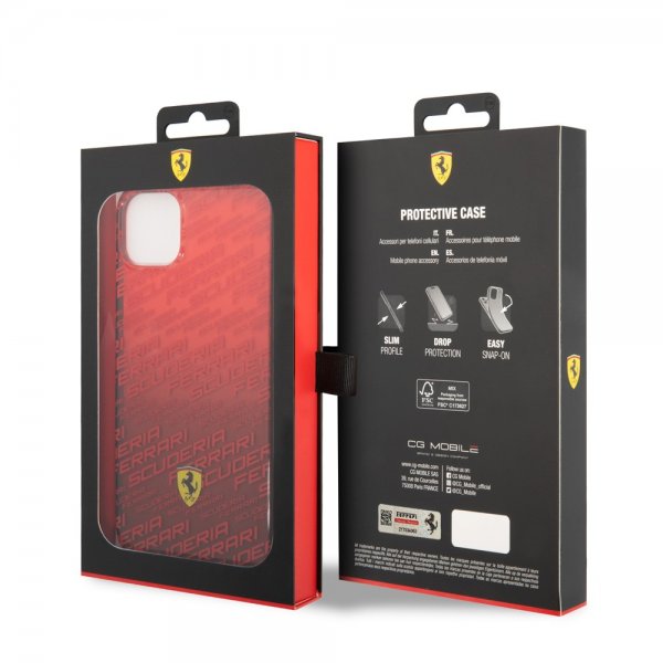 Ferrari iPhone 14 Plus Skal Gradient Scuderia Röd