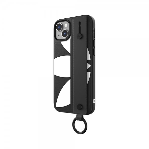 Adidas iPhone 14 Plus Skal Handstrap Case Svart Vit