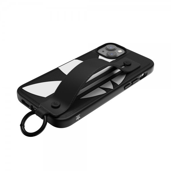 Adidas iPhone 14 Plus Skal Handstrap Case Svart Vit
