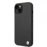 BMW iPhone 14 Plus Skal Hot Stamp Metal Logo Svart