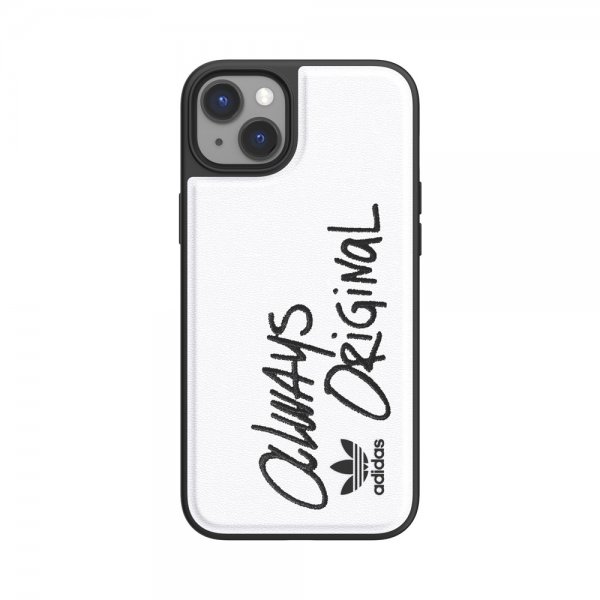 Adidas iPhone 14 Plus Skal Inlay Embroidery Case Vit Svart