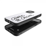 Adidas iPhone 14 Plus Skal Inlay Embroidery Case Vit Svart