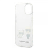 Karl Lagerfeld iPhone 14 Plus Skal Karl & Choupette Gradient Vit