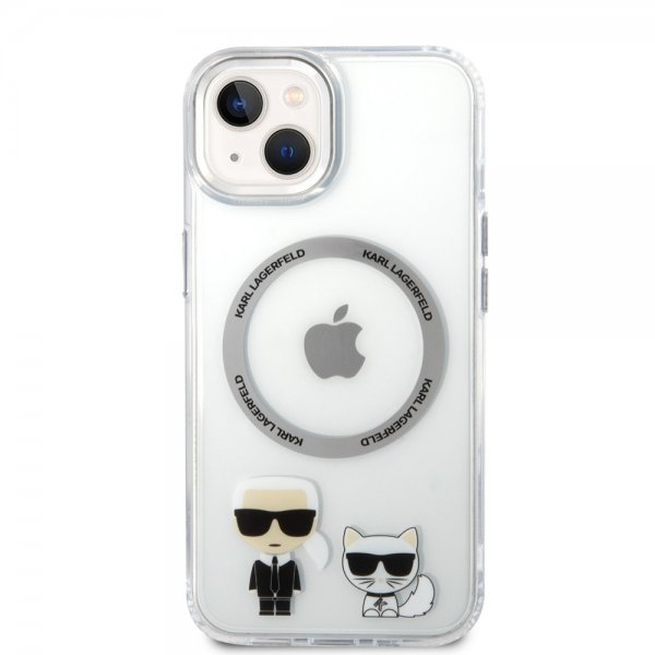 Karl Lagerfeld iPhone 14 Plus Skal Karl & Choupette MagSafe Transparent