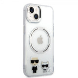Karl Lagerfeld iPhone 14 Plus Skal Karl & Choupette MagSafe Transparent