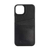 Krusell iPhone 14 Plus Skal Leather CardCover Svart