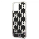 Karl Lagerfeld iPhone 14 Plus Skal Liquid Glitter Monogram Svart