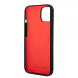 AMG iPhone 14 Plus Skal Liquid Silicone Carbon Pattern Svart