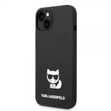 Karl Lagerfeld iPhone 14 Plus Skal Liquid Silicone Choupette Svart