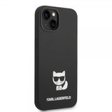 Karl Lagerfeld iPhone 14 Plus Skal Liquid Silicone Choupette Svart
