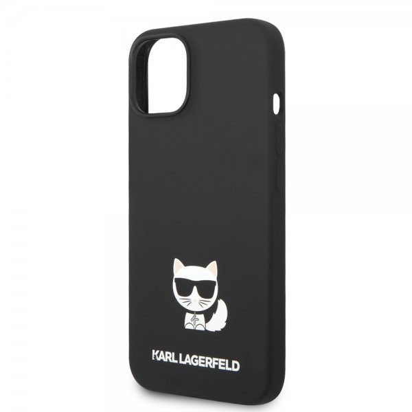Karl Lagerfeld iPhone 14 Plus Skal Liquid Silicone Choupette Svart