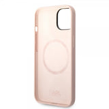 Karl Lagerfeld iPhone 14 Plus Skal Liquid Silicone Karl & Choupette Rosa